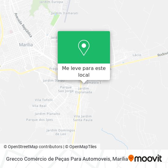 Grecco Comércio de Peças Para Automoveis mapa