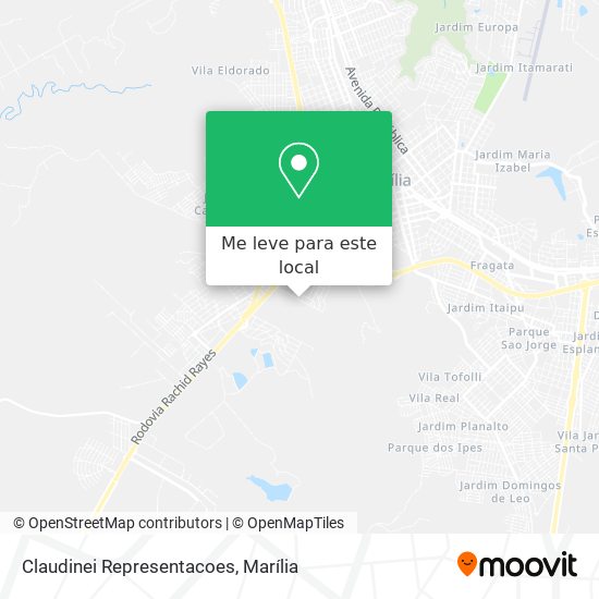 Claudinei Representacoes mapa