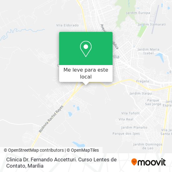 Clinica Dr. Fernando Accetturi. Curso Lentes de Contato mapa