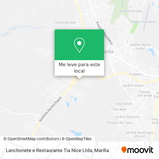 Lanchonete e Restaurante Tia Nice Ltda mapa