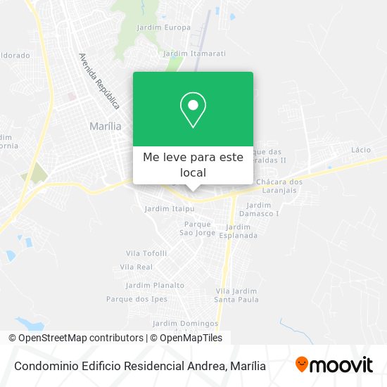 Condominio Edificio Residencial Andrea mapa