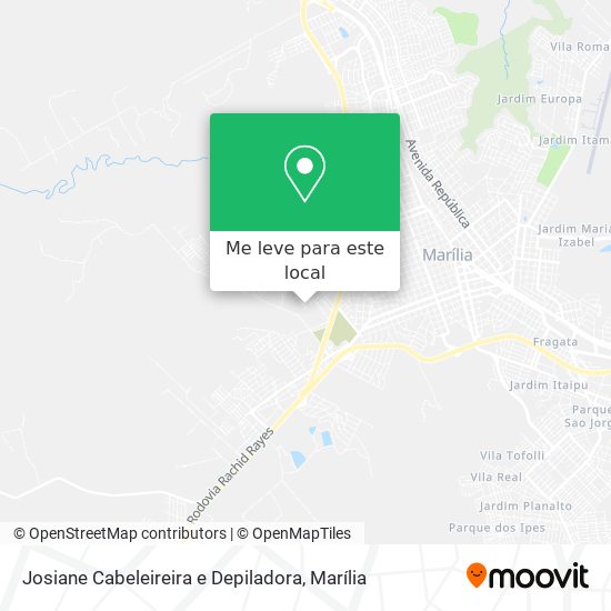 Josiane Cabeleireira e Depiladora mapa