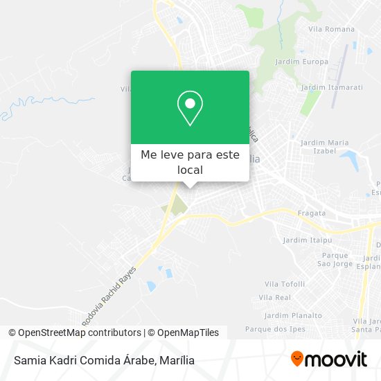 Samia Kadri Comida Árabe mapa