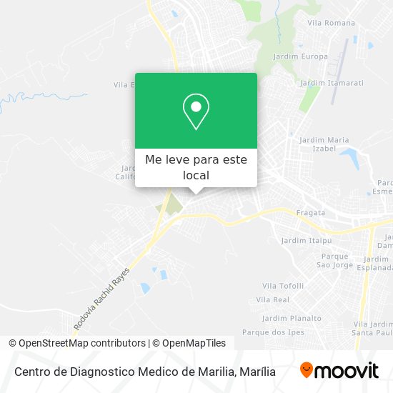 Centro de Diagnostico Medico de Marilia mapa