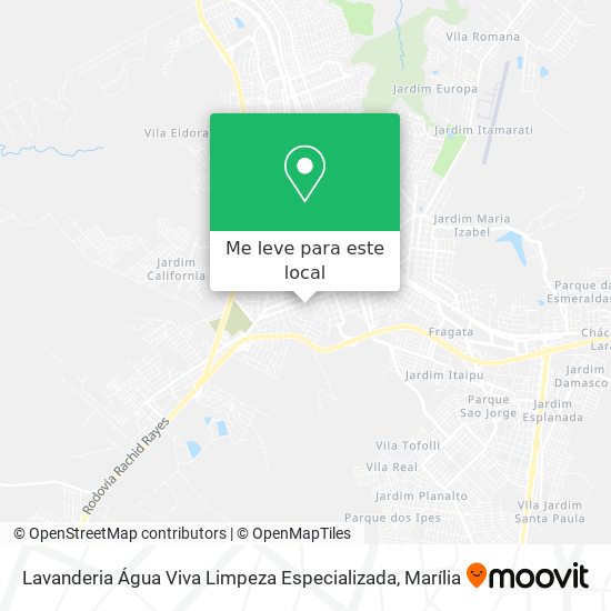 Lavanderia Água Viva Limpeza Especializada mapa