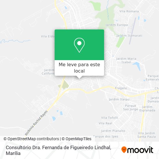 Consultório Dra. Fernanda de Figueiredo Lindhal mapa