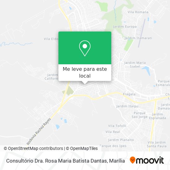 Consultório Dra. Rosa Maria Batista Dantas mapa