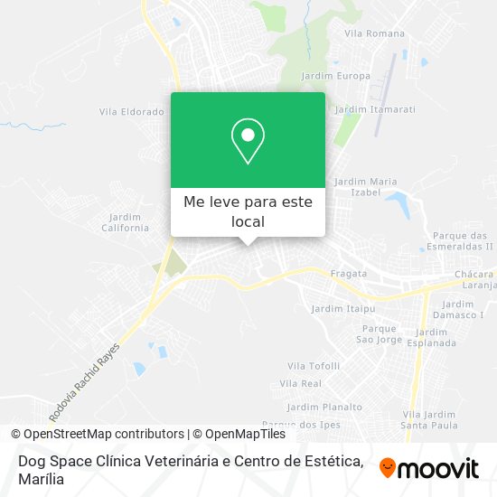 Dog Space Clínica Veterinária e Centro de Estética mapa