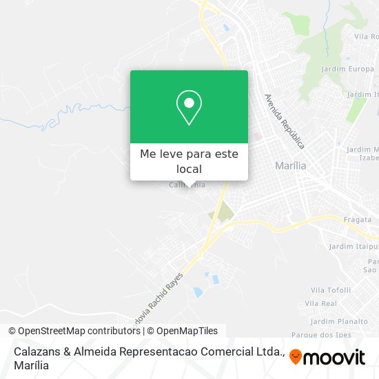 Calazans & Almeida Representacao Comercial Ltda. mapa