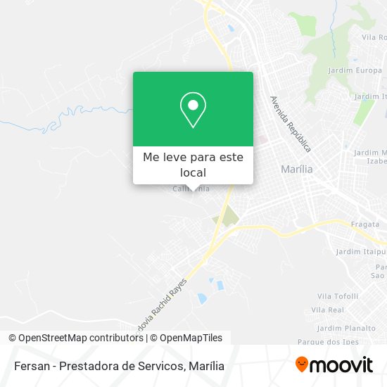 Fersan - Prestadora de Servicos mapa