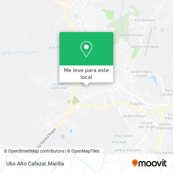 Ubs Alto Cafezal mapa