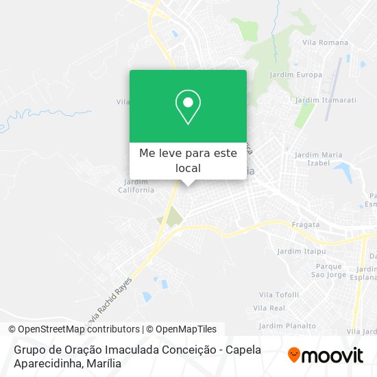 Grupo de Oração Imaculada Conceição - Capela Aparecidinha mapa