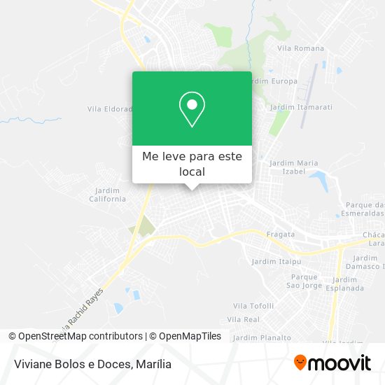 Viviane Bolos e Doces mapa