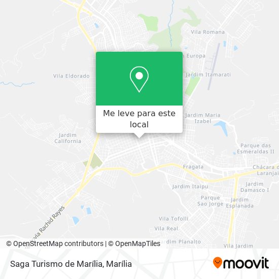 Saga Turismo de Marília mapa
