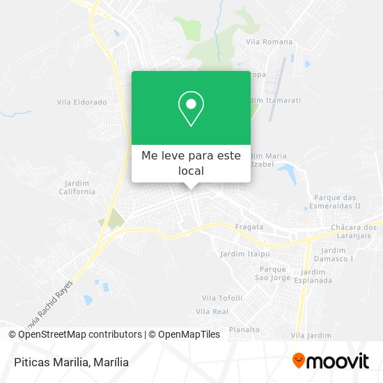 Piticas Marilia mapa