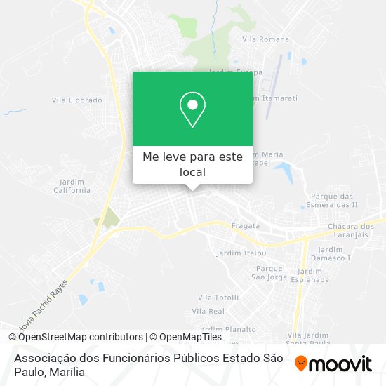 Associação dos Funcionários Públicos Estado São Paulo mapa