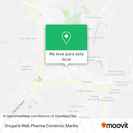 Drogaria Web Pharma Comércio mapa