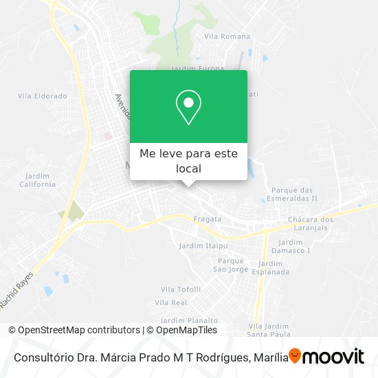 Consultório Dra. Márcia Prado M T Rodrígues mapa