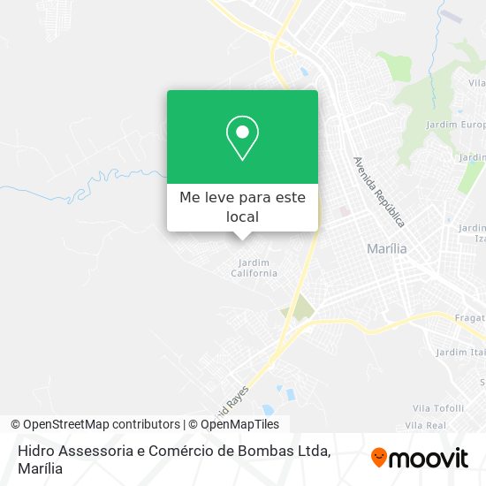 Hidro Assessoria e Comércio de Bombas Ltda mapa