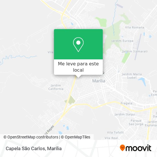 Capela São Carlos mapa