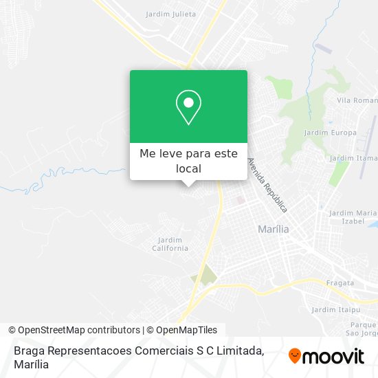 Braga Representacoes Comerciais S C Limitada mapa
