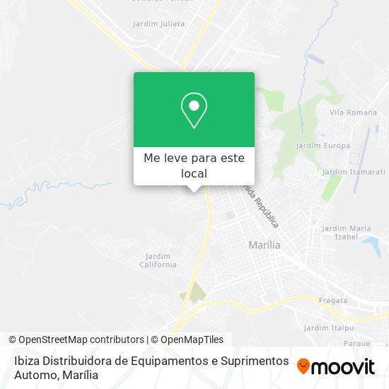 Ibiza Distribuidora de Equipamentos e Suprimentos Automo mapa