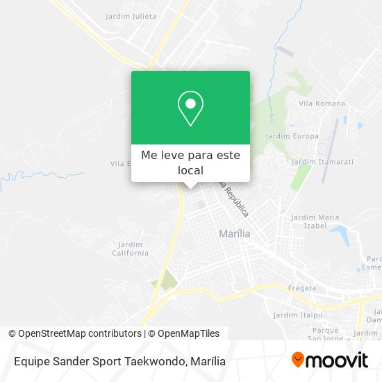 Equipe Sander Sport Taekwondo mapa