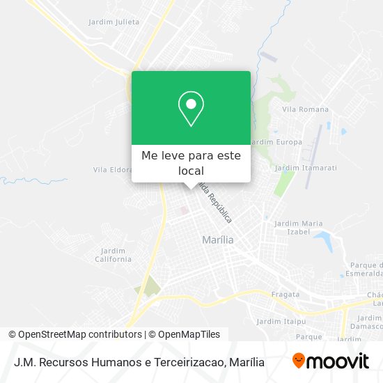 J.M. Recursos Humanos e Terceirizacao mapa
