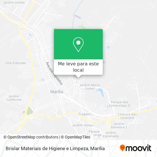 Brislar Materiais de Higiene e Limpeza mapa