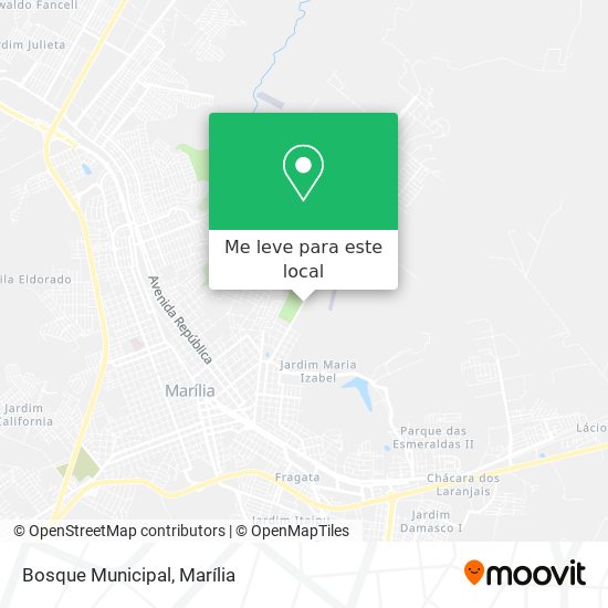 Bosque Municipal mapa