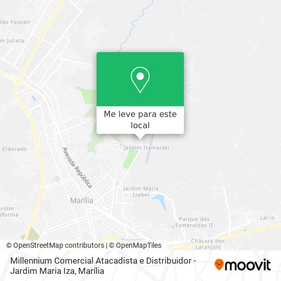 Millennium Comercial Atacadista e Distribuidor - Jardim Maria Iza mapa