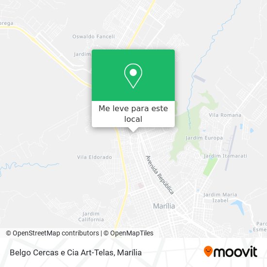 Belgo Cercas e Cia Art-Telas mapa