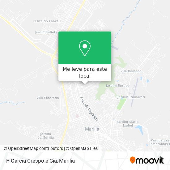 F. Garcia Crespo e Cia mapa