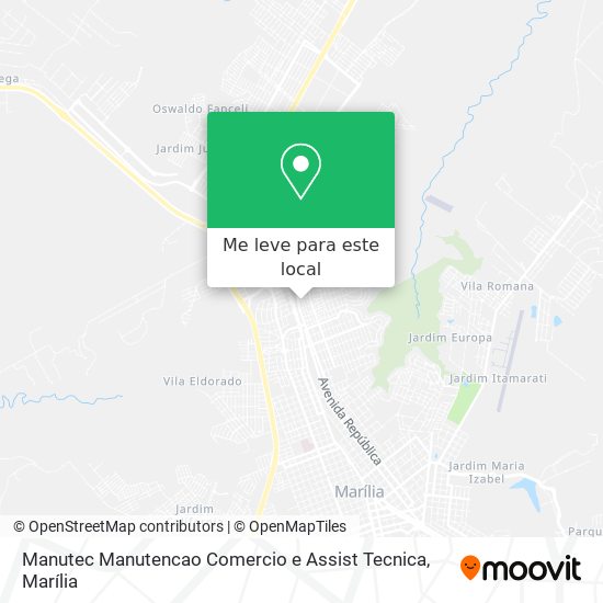 Manutec Manutencao Comercio e Assist Tecnica mapa