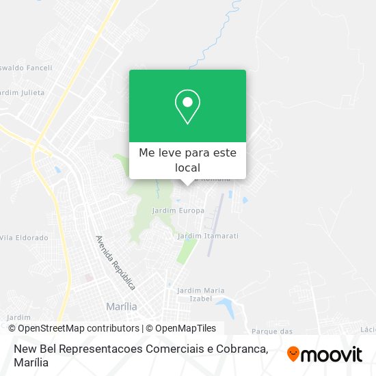New Bel Representacoes Comerciais e Cobranca mapa