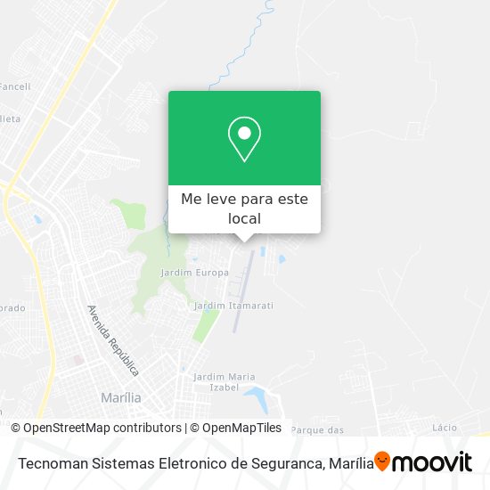 Tecnoman Sistemas Eletronico de Seguranca mapa