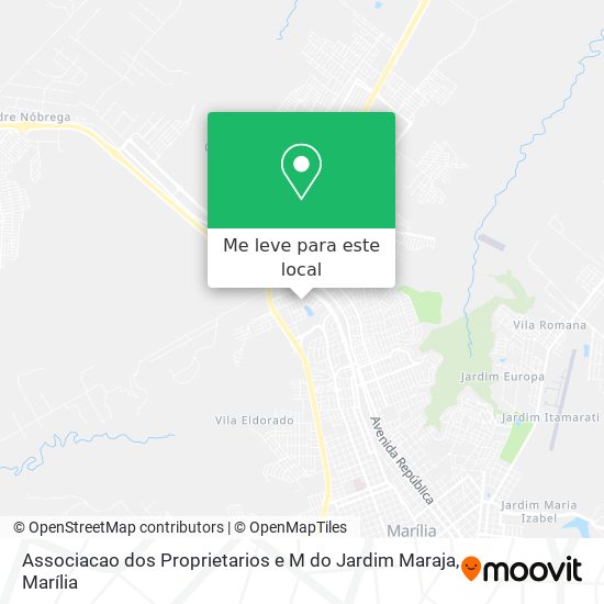 Associacao dos Proprietarios e M do Jardim Maraja mapa