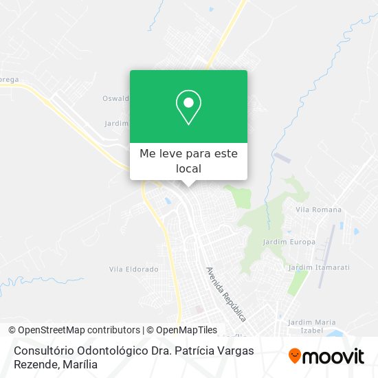 Consultório Odontológico Dra. Patrícia Vargas Rezende mapa
