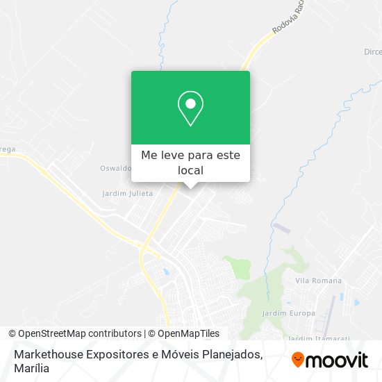 Markethouse Expositores e Móveis Planejados mapa