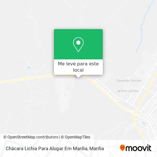 Chácara Lichia Para Alugar Em Marília mapa