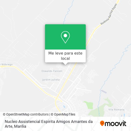 Nucleo Assistencial Espirita Amigos Amantes da Arte mapa