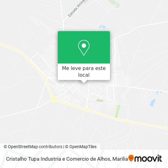 Cristalho Tupa Industria e Comercio de Alhos mapa