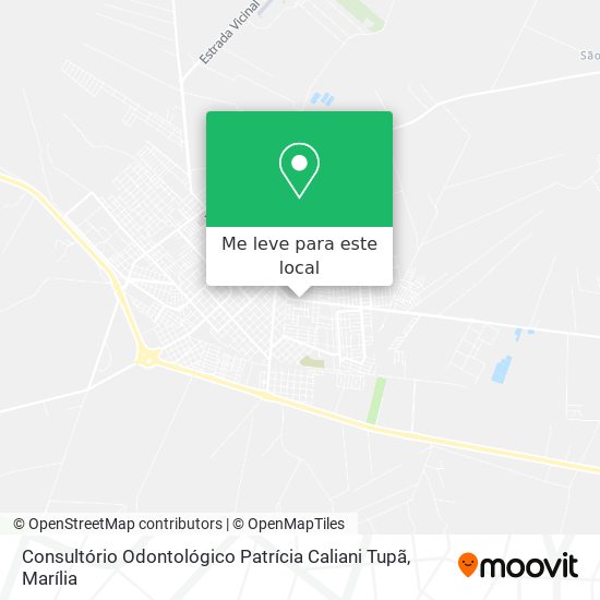 Consultório Odontológico Patrícia Caliani Tupã mapa