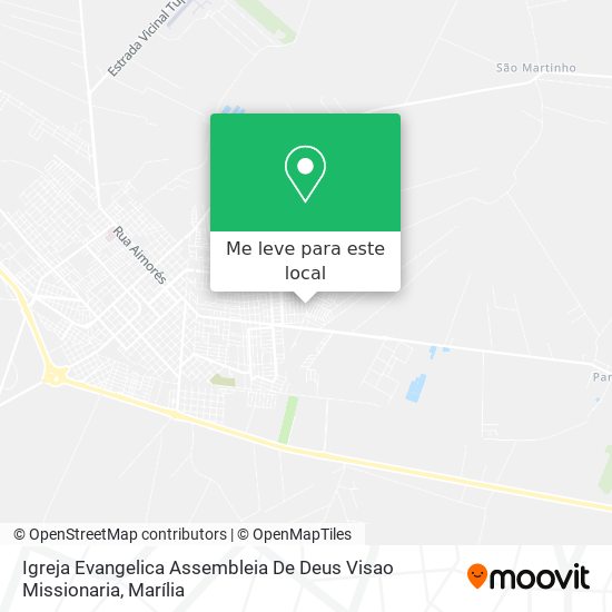 Igreja Evangelica Assembleia De Deus Visao Missionaria mapa