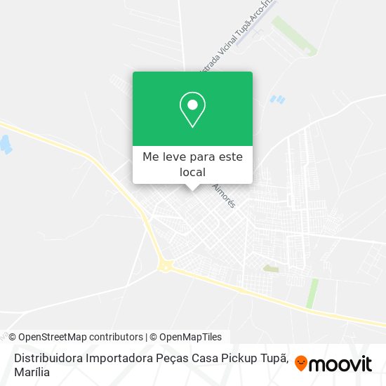 Distribuidora Importadora Peças Casa Pickup Tupã mapa