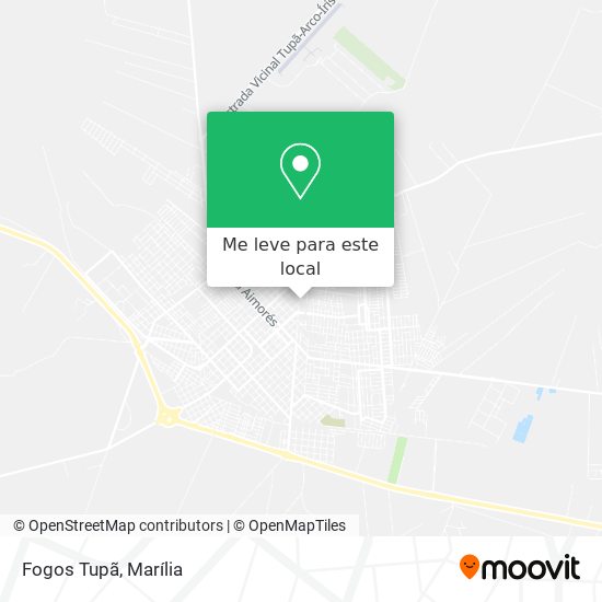 Fogos Tupã mapa