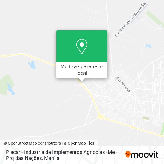 Placar - Indústria de Implementos Agricolas -Me - Prq das Nações mapa
