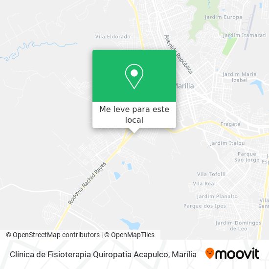 Clínica de Fisioterapia Quiropatia Acapulco mapa
