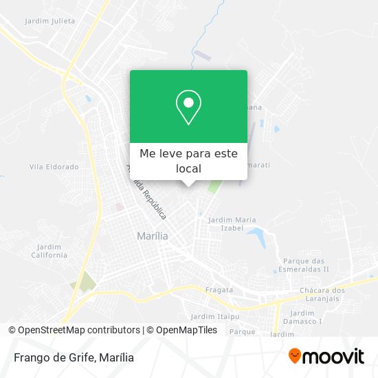 Frango de Grife mapa