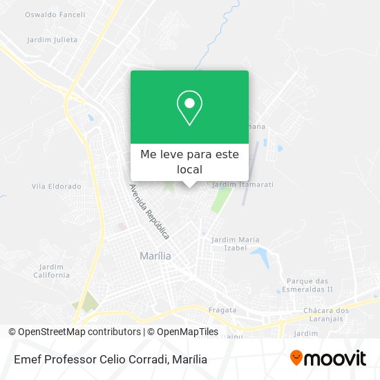 Emef Professor Celio Corradi mapa
